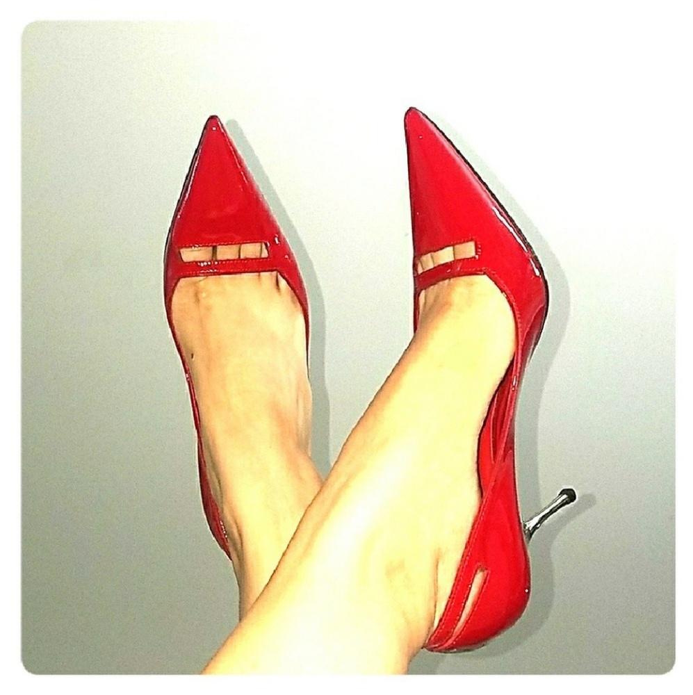 Sebastian Milano Red Patent Pumps
